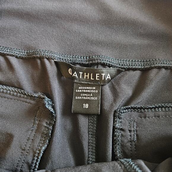 Athleta Cardiff Pants Black Plus 18 Athleisure Work Office Travel Neutral - Picture 8 of 12